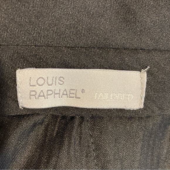 Louis Raphael Tailored 33 x 30 Navy Blue Pleated Tapered Straight Slacks Pants - Picture 8 of 9